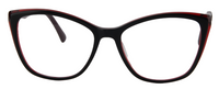 Thumbnail for Women Access Eyeglasses : Carole - Black Red - SpecSMART Eye Clinic (Front View)