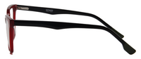 Thumbnail for Women Access Eyeglasses : Nina - Red Black - SpecSMART Eye Clinic (Side View)