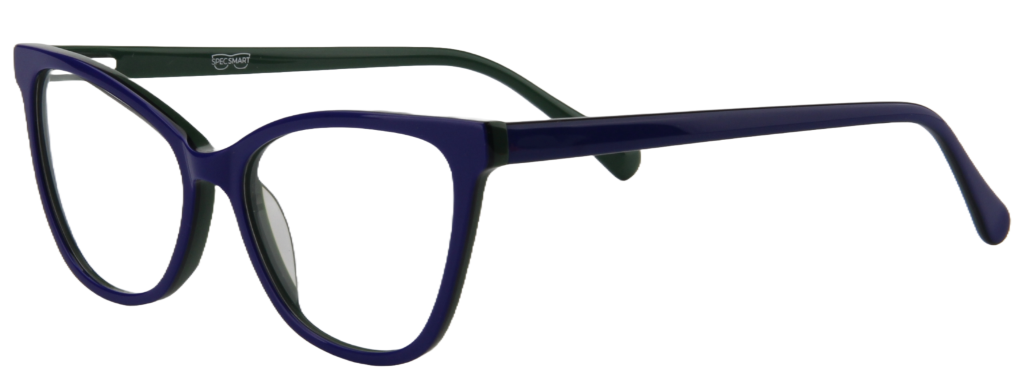 Women Access Eyeglasses : Madden - Blue Green - SpecSMART Eye Clinic (Diagonal View)