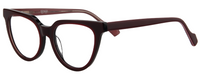 Thumbnail for Women Access Eyeglasses : Teckla - Burgundy - SpecSMART Eye Clinic (Diagonal View)