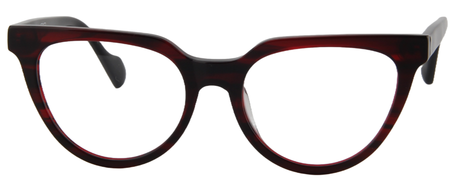 Women Access Eyeglasses : Teckla - Burgundy Black - SpecSMART Eye Clinic (Front View)