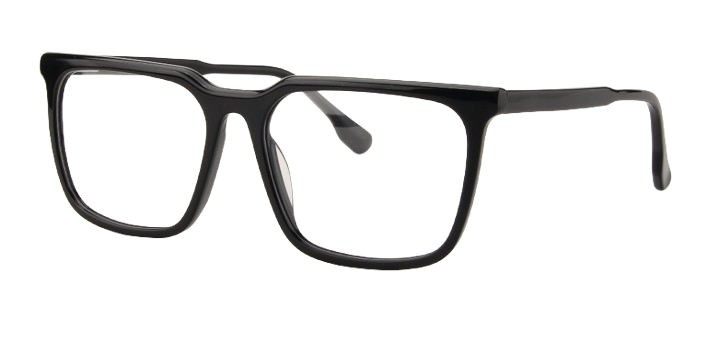 Men Access Eyeglasses: Timber Black - SpecSMART Eye Clinic (Diagonal View)