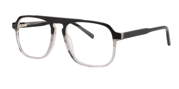 Men Access Eyeglasses: Kai Black/Grey - SpecSMART Eye Clinic (Diagonal View)