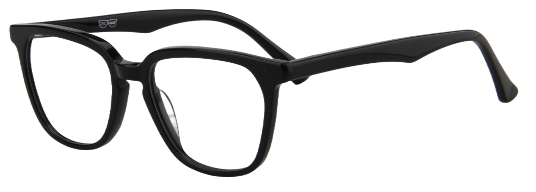 Men Access Eyeglasses : Neal - Black - SpecSMART Eye Clinic (Diagonal View)