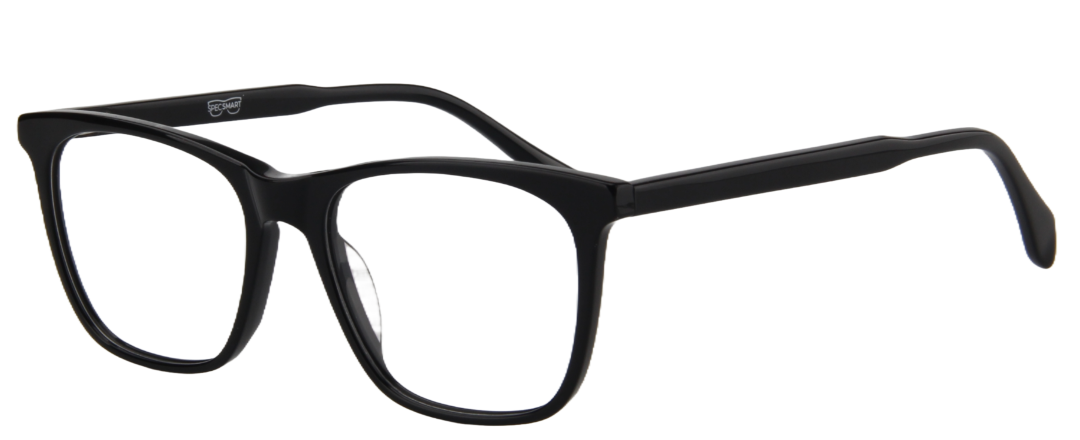 Men Access Eyeglasses : Aiden - Black - SpecSMART Eye Clinic (Diagonal View)