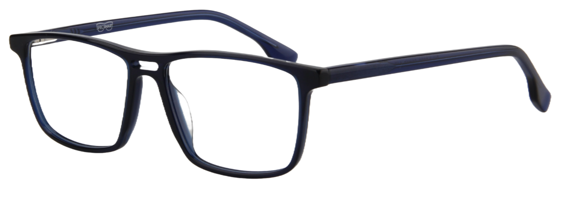 Men Access Eyeglasses : Tyler - Dark Blue - SpecSMART Eye Clinic (Diagonal View)