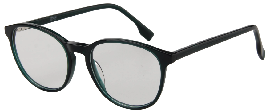 Men Access Eyeglasses: Nicholas - Dark Green - SpecSMART Eye Clinic (Diagonal View)