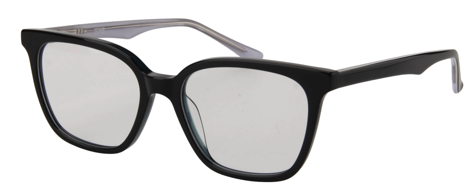 Men Access Eyeglasses: Percy - Black Grey - SpecSMART Eye Clinic (Diagonal View)