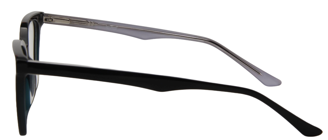 Men Access Eyeglasses: Percy - Black Grey - SpecSMART Eye Clinic (Side View)