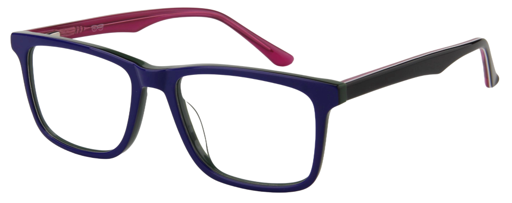 Men Access Eyeglasses: Peter - Navy Red - SpecSMART Eye Clinic (Diagonal View)