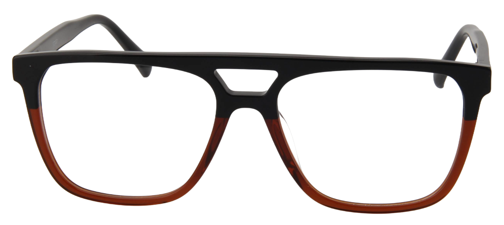 Men Access Eyeglasses: Rupert - Black Brown - SpecSMART Eye Clinic (Front View)