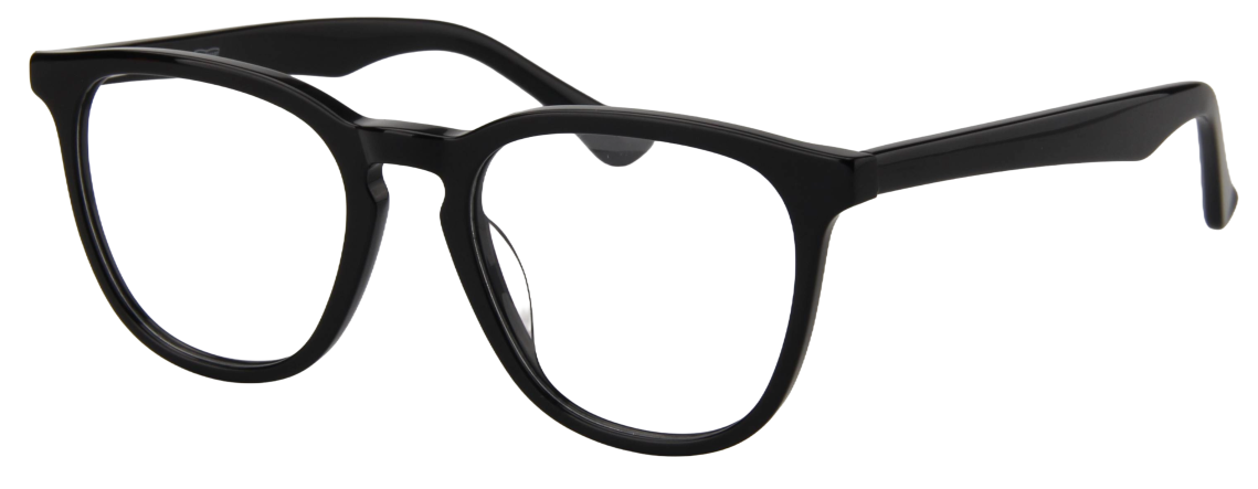 Men Access Eyeglasses: Samuel - Black - SpecSMART Eye Clinic (Diagonal View)
