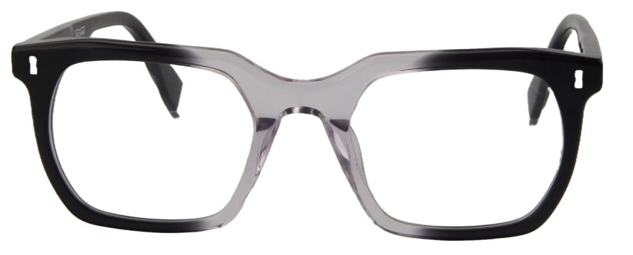 Men Insignia Eyeglasses : Ayuba - Transparent Black - SpecSMART Eye Clinic (Front View)