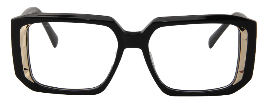 Women Vista Eyeglasses: Karis - Black Gold - SpecSMART Eye Clinic (Front View)