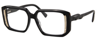 Thumbnail for Women Vista Eyeglasses: Karis - Black Gold - SpecSMART Eye Clinic (Diagonal View)