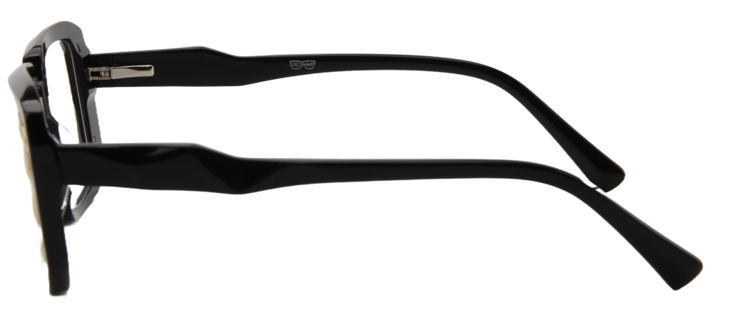 Women Vista Eyeglasses: Karis - Black Gold - SpecSMART Eye Clinic (Side View)