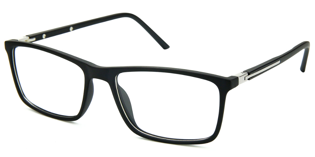 Men Urban Brodie Black SpaceSMART eye clinic Diagonal View