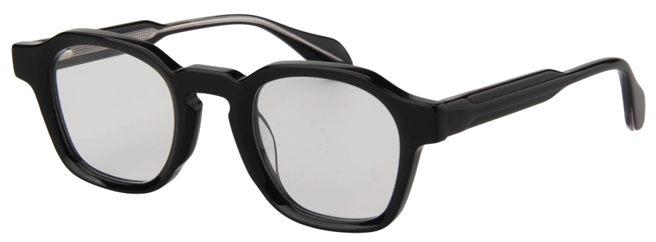 Men Urban Eyeglasses: Alexander - Black - SpecSMART Eye Clinic (Diagonal View)