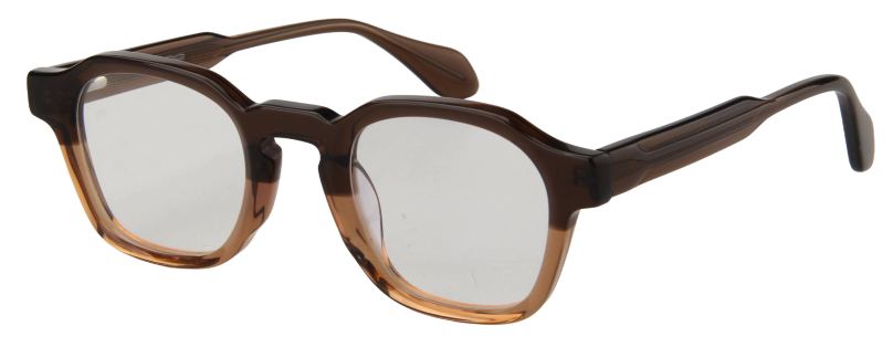 Men Urban Eyeglasses: Alexander - Brown - SpecSMART Eye Clinic (Diagonal View)