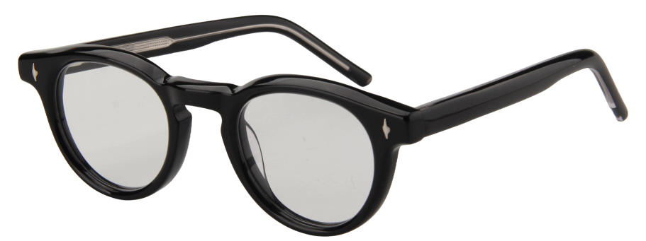 Men Urban Eyeglasses: Bennett - Black - SpecSMART Eye Clinic (Diagonal View)