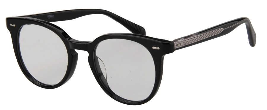 Men Urban Eyeglasses: Charles - Black - SpecSMART Eye Clinic (Diagonal View)