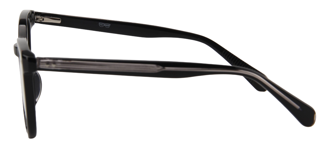 Men Urban Eyeglasses: Charles - Black - SpecSMART Eye Clinic (Side View)