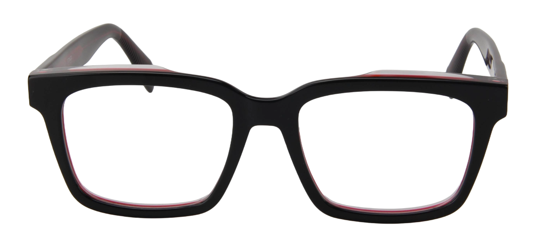 Men Urban Eyeglasses: Duke - Black Red - SpecSMART Eye Clinic (Front View)