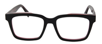 Thumbnail for Men Urban Eyeglasses: Duke - Black Red - SpecSMART Eye Clinic (Front View)