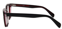 Thumbnail for Men Urban Eyeglasses: Duke - Black Red - SpecSMART Eye Clinic (Side View)