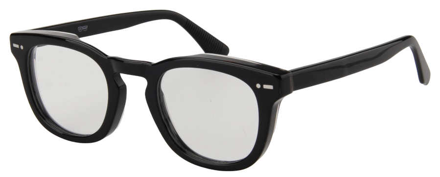 Men Urban Eyeglasses: Edwin - Black - SpecSMART Eye Clinic (Diagonal View)