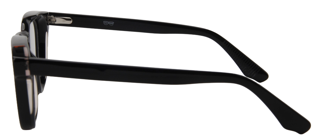 Men Urban Eyeglasses: Edwin - Black - SpecSMART Eye Clinic (Side View)