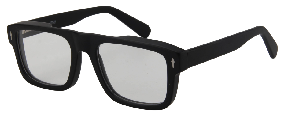Men Urban Eyeglasses: Elias - Matte Black - SpecSMART Eye Clinic (Diagonal View)