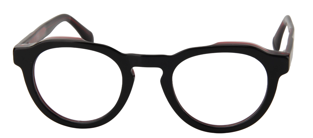 Men Urban Eyeglasses: Fabian - Black Red - SpecSMART Eye Clinic (Front View)