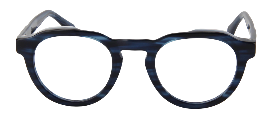 Men Urban Eyeglasses: Fabian - Blue Stripe - SpecSMART Eye Clinic (Front View)