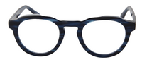 Thumbnail for Men Urban Eyeglasses: Fabian - Blue Stripe - SpecSMART Eye Clinic (Front View)