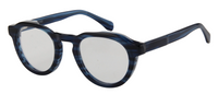 Thumbnail for Men Urban Eyeglasses: Fabian - Blue Stripe - SpecSMART Eye Clinic (Diagonal View)