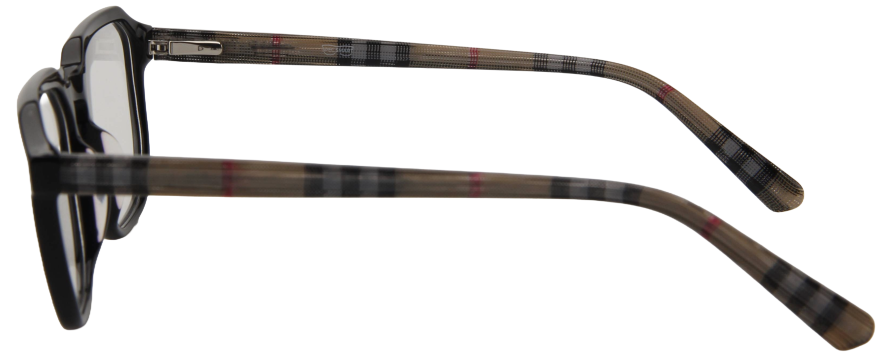 Men Vista Eyeglasses: Finn - Black Grey - SpecSMART Eye Clinic (Side View)