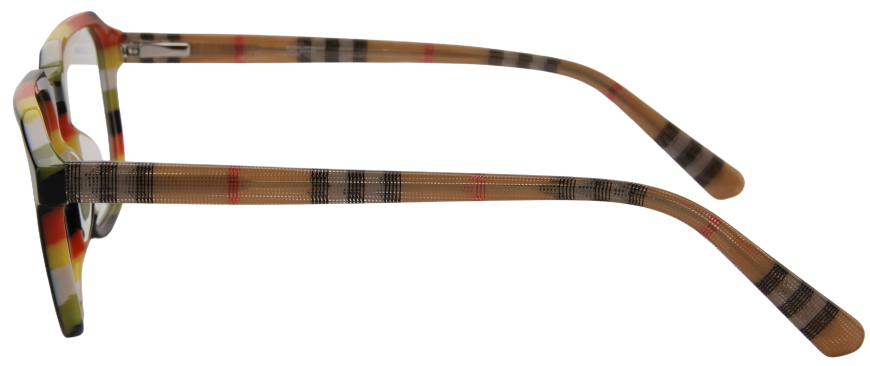 Men Vista Eyeglasses: Finn - Black Beige - SpecSMART Eye Clinic (Side View)