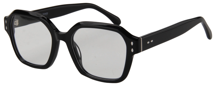 Men Vista Eyeglasses: Griffin - Black - SpecSMART Eye Clinic (Diagonal View)