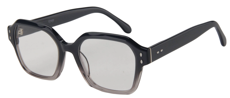 Men Vista Eyeglasses: Griffin - Black Grey - SpecSMART Eye Clinic (Diagonal View)