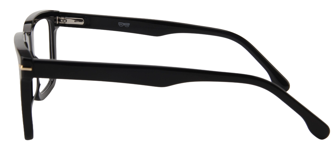 Men Vista Eyeglasses: Harrison - Black - SpecSMART Eye Clinic (Side View)