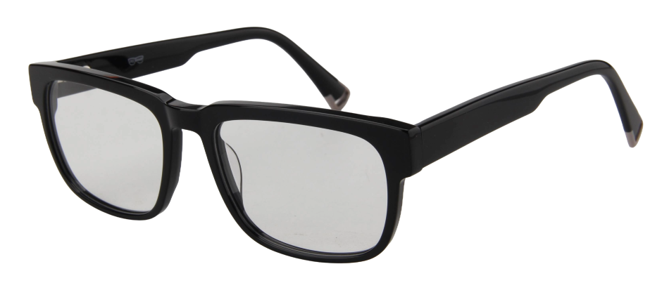 Men Vista Eyeglasses: Henry - Black - SpecSMART Eye Clinic (Diagonal View)