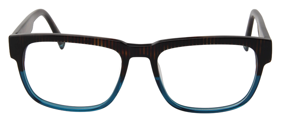 Men Vista Eyeglasses: Henry - Brown Blue - SpecSMART Eye Clinic (Front View)