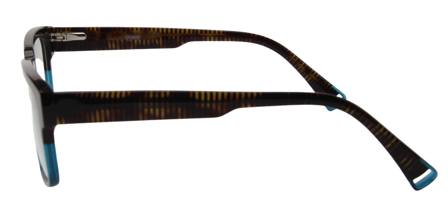 Men Vista Eyeglasses: Henry - Brown Blue - SpecSMART Eye Clinic (Side View)