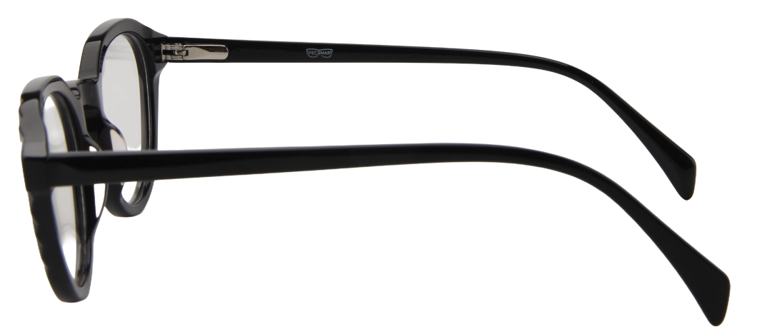 Men Vista Eyeglasses: Hugh - Black - SpecSMART Eye Clinic (Side View)
