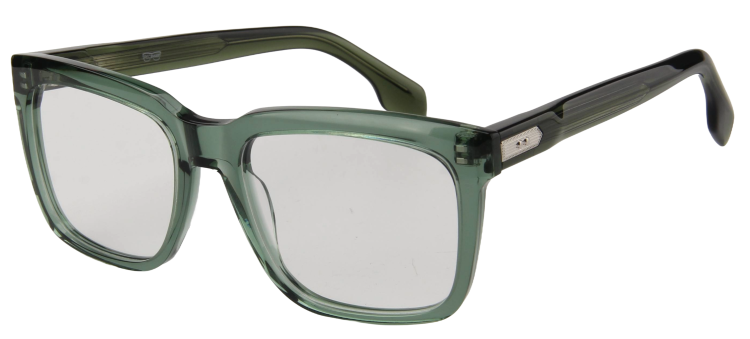 Men Vista Eyeglasses: Ian - Green - SpecSMART Eye Clinic (Diagonal View)