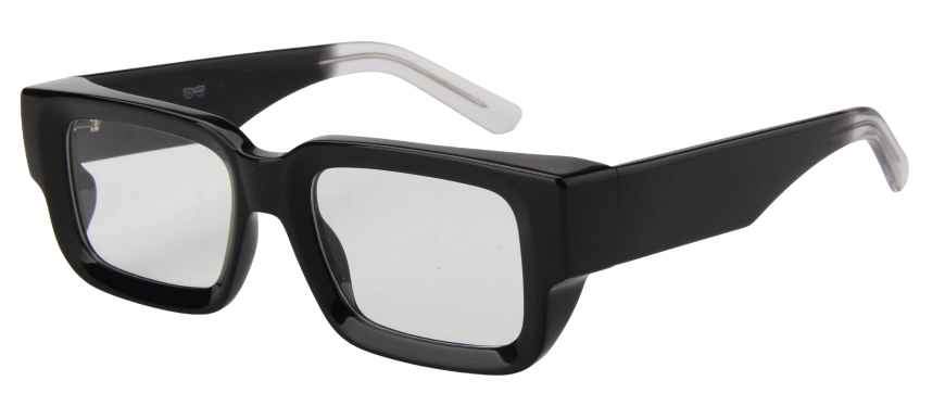 Men Vista Eyeglasses: Lawrence - Black - SpecSMART Eye Clinic (Diagonal View)