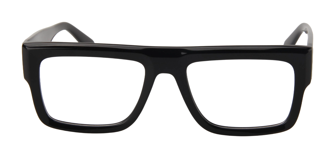 Men Cristal Eyeglasses: Leo - Black - SpecSMART Eye Clinic (Front View)