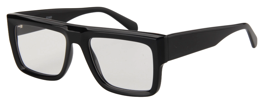 Men Cristal Eyeglasses: Leo - Black - SpecSMART Eye Clinic (Diagonal View)