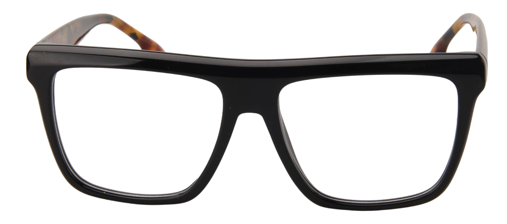 Men Cristal Eyeglasses: Lucas - Black Brown Demi - SpecSMART Eye Clinic (Front View)
